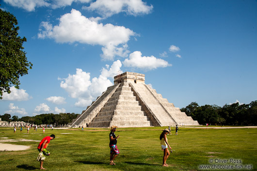 Central pyramid at the Chichen Itza archeological site