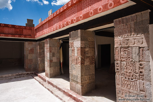 Restored house at the Teotihuacan archeological site