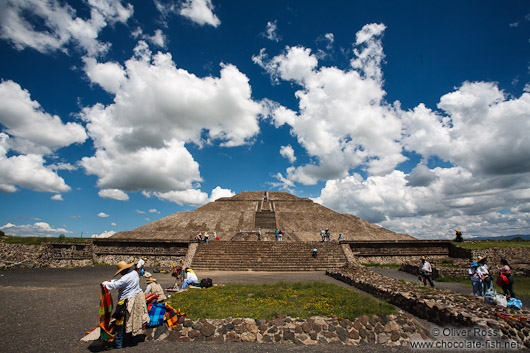 Pyramid of the sun at the Teotihuacan archeological site