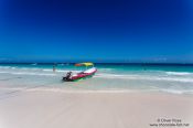 Travel photography:Boat on Tulum beach, Mexico