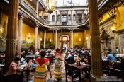 Travel photography:Interior of the Casa de los azulejos, Mexico