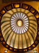 Travel photography:Main cupola of the Palacio de Bellas Artes, Mexico
