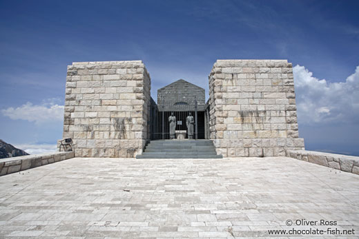 Njegoš-Mausoleum on top of the Mount Lovćen in Lovćen National Park