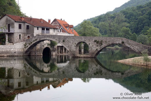 Ancient bridge in Rijeka-Crnojevica dating from the time of Turkish domination