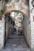 Travel photography:Small alley in Kotor, Montenegro