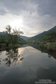 Travel photography:River view near Rijeka-Crnojevica, Montenegro