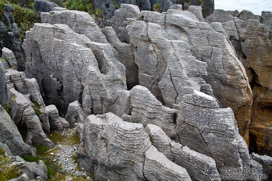 Pancake rocks at Punakaiki