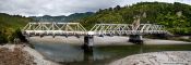 Travel photography:Disused bridge in Paparoa National Park near Punakaiki, New Zealand
