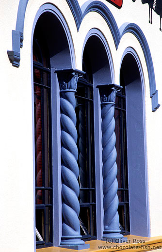 Facade detail of the Provincial Hotel in Napier