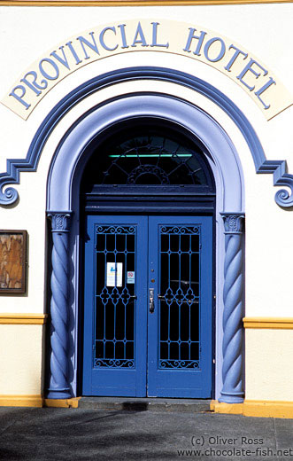 Entrance to the Provincial Hotel in Napier