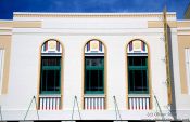 Travel photography:Art Deco Facade in Napier, New Zealand