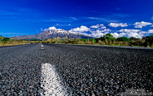 Mt Ruapehu viewed from State Highway 1