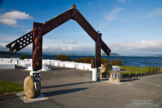 Marae at the lakefront in Rotorua