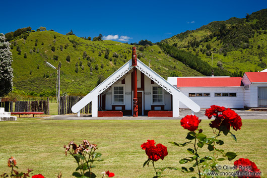 Meeting house on a Marae near Whanganui