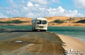 Travel photography:School Bus at the Hokianga inlet, New Zealand