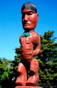 Travel photography:Maori carving in Rotorua, New Zealand