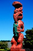Travel photography:Maori carving in Rotorua, New Zealand