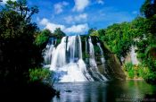 Travel photography:Aniwaniwa waterfall in Te Urewera Ntl Park, New Zealand