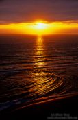 Travel photography:Sunset over the Wanganui coast, New Zealand