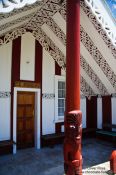 Travel photography:Maori meeting house on a Marae near Whanganui, New Zealand