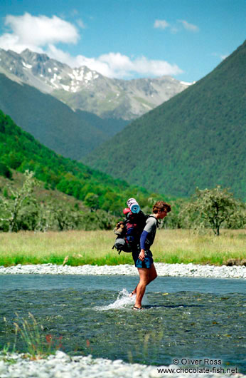 Crossing Travis River