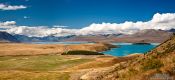 Travel photography:Lake Tekapo in  Mc Kenzie Country, New Zealand