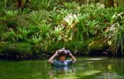 Travel photography:Punakaiki river crossing on the Inland Pack Track, New Zealand