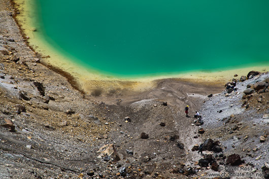 Emerald Lakes in Tongariro National Park