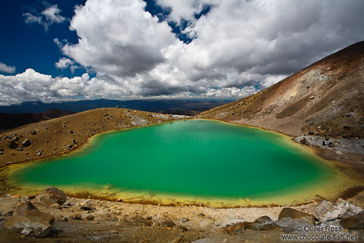 Emerald Lakes in Tongariro National Park