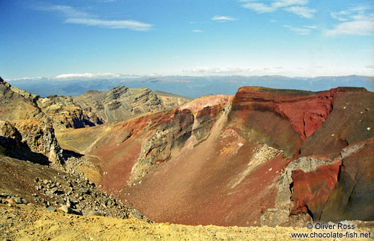 View of the Red Crater in Tongariro National Park
