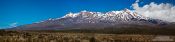 Travel photography:Panorama of Mount Ruapehu in Tongariro National Park, New Zealand