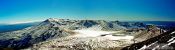 Travel photography:View from Mt Ngauruhoe looking onto the central crater, New Zealand