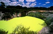 Travel photography:Pool in the Waiotapu thermal area, New Zealand