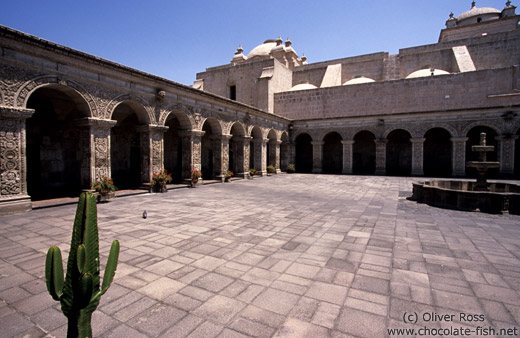 Courtyard of the Monasteiro Santa Catalina in Arequipa