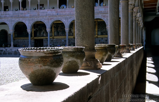 Inside the church of Santa Domingo, Cusco