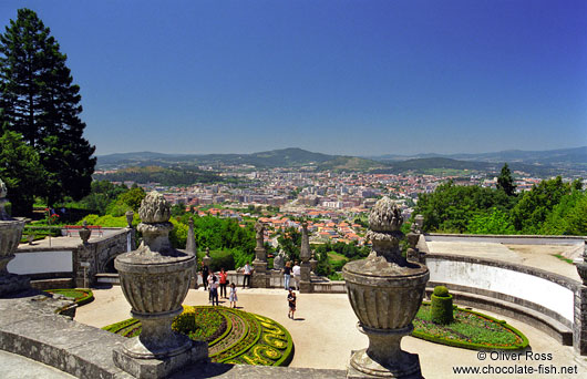 View from the Sanctuary of Bom Jesus do Monte in Braga