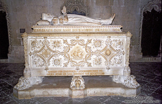 Tomb inside the Mosteiro dos Jeronimos