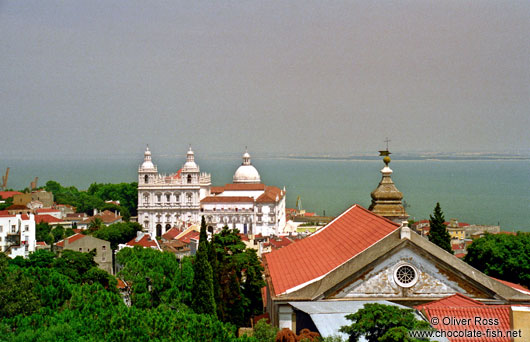 View of Lisbon and the Atlantic Ocean