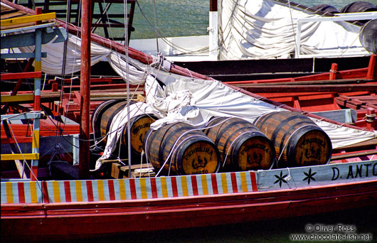 Rabelo boat on the River Douro in Porto