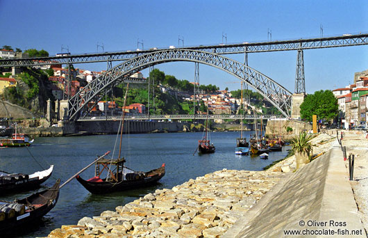 The bridge of D. Luis I in Porto