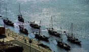 Travel photography:Rabelo Boats on the River Douro in Porto, Portugal