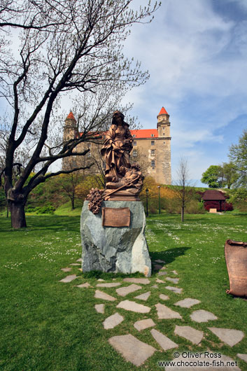 Statue of St. Elisabeth of Thuringia at Bratislava castle