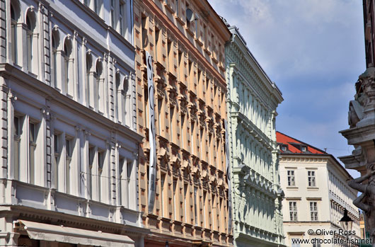 Facades in Bratislava´s city centre