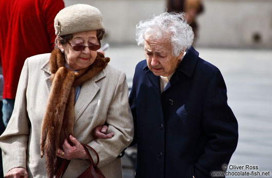 Two old ladies in Bratislava