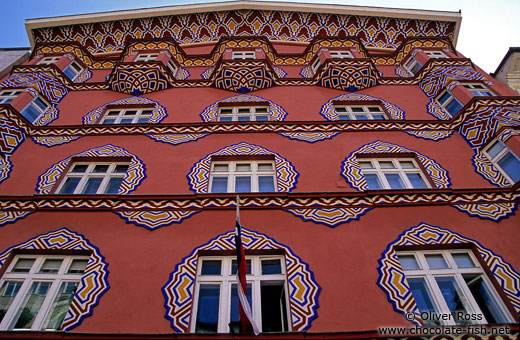 Facade of the People´s Loan Bank in Ljubljana