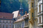 Travel photography:The old city in Lubljana, Slovenia