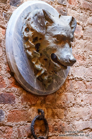 Detail in the stables of Palau Güell