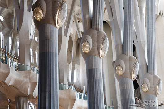 Barcelona Sagrada Familia interior pillars