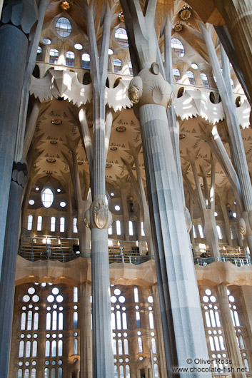 Barcelona Sagrada Familia interior pillars