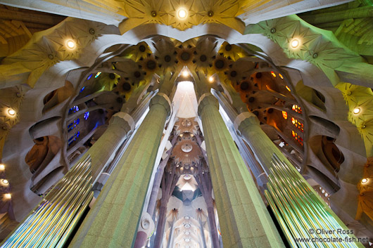 Barcelona Sagrada Familia organ pipes